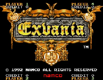 Exvania (Japan) screen shot title